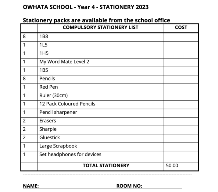 Stationery lists deals